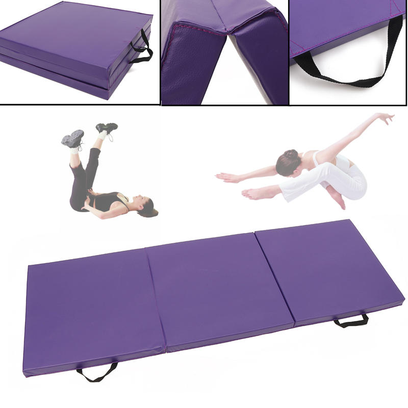 70.8x23.6x1.9inç Katlanır Panel Jimnastik Mat Jimnastik Egzersizleri Yoga Pad Spor Antrenmanı Koruyucu Dişli