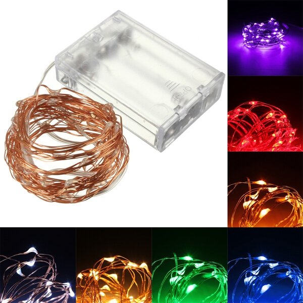 1M-10M LED String Fairy Lights Battery Powered Copper Wire Chirtmas Party Deco H