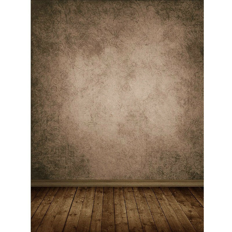 5x7FT Brown Wall Wooden Floor Photography Backdrop Photo Background
