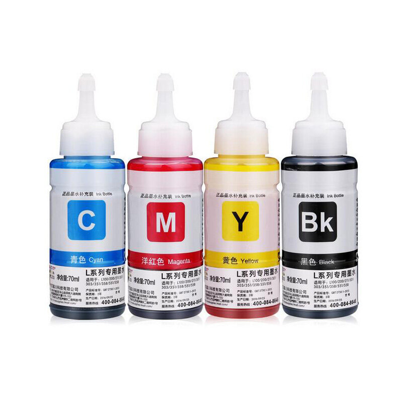 Refill Dye Ink for Epson L672 L801 L351 L111 L300 L211 Printer