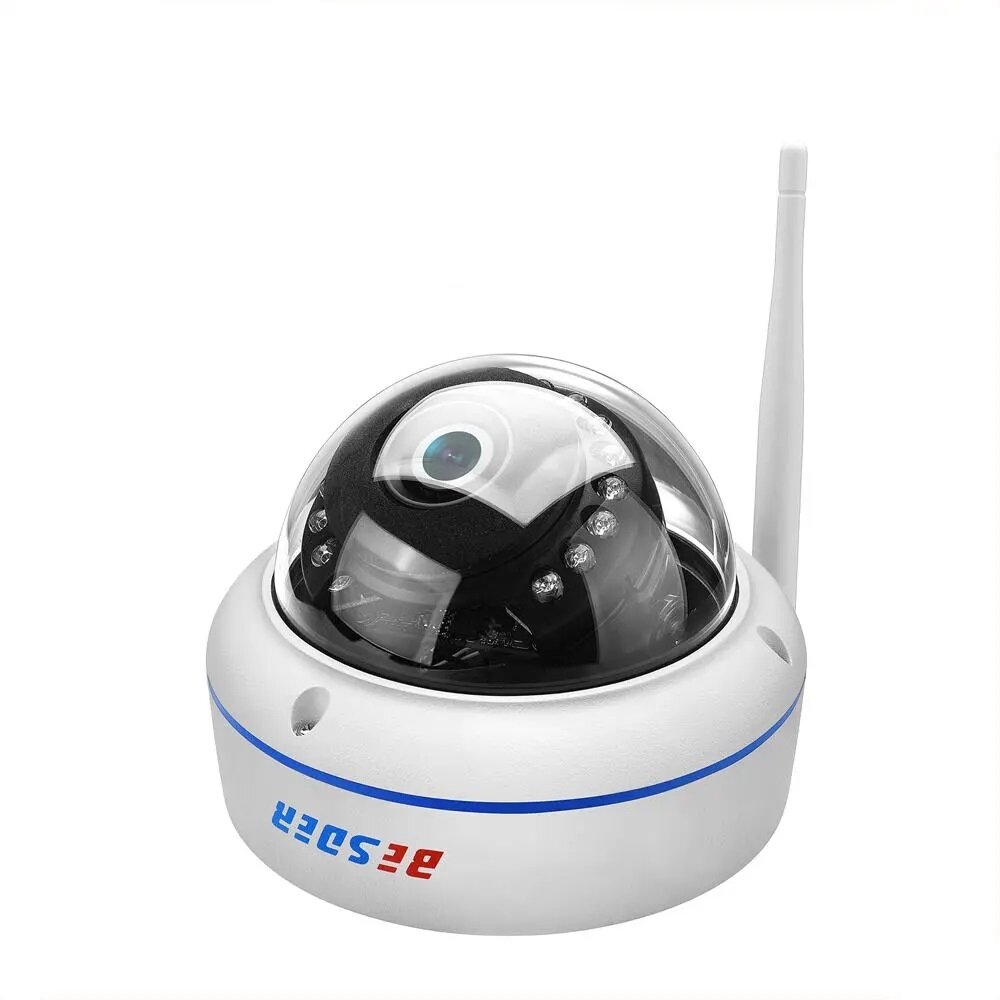 

BESDER 6003MW-HX201 Vandal-proof 1080P HDIP Camera WiFi AP Hotspot ONVIF P2P Moving Detection Alert Dome Security Baby