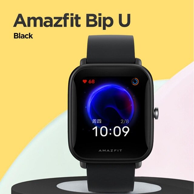 Original Amazfit Bip U 1.43 Inch Color Screen Wristband Blood Oxygen Monitor 60+ Sport Modes Tracker Smart Watch Global Version