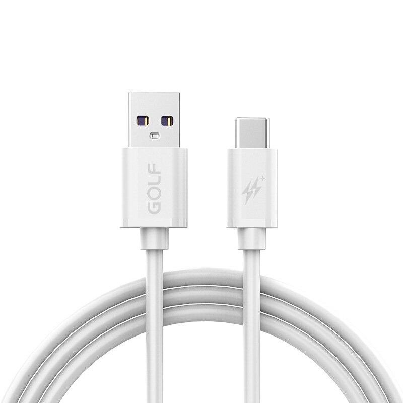 

GOLF GC-77 USB Type-C Data Cable Smart Phone Universal Flash Charging Cable 5A Double-sided Plug For MI10 Note 9S POCO X