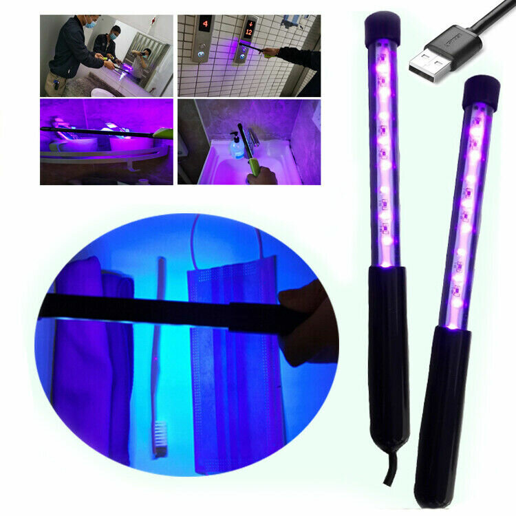 UV-C Light Germicidal UV Lamp Mini Sanitizer Travel Wand Without Chemicals for Hotel Household Wardrobe Toilet Car Area