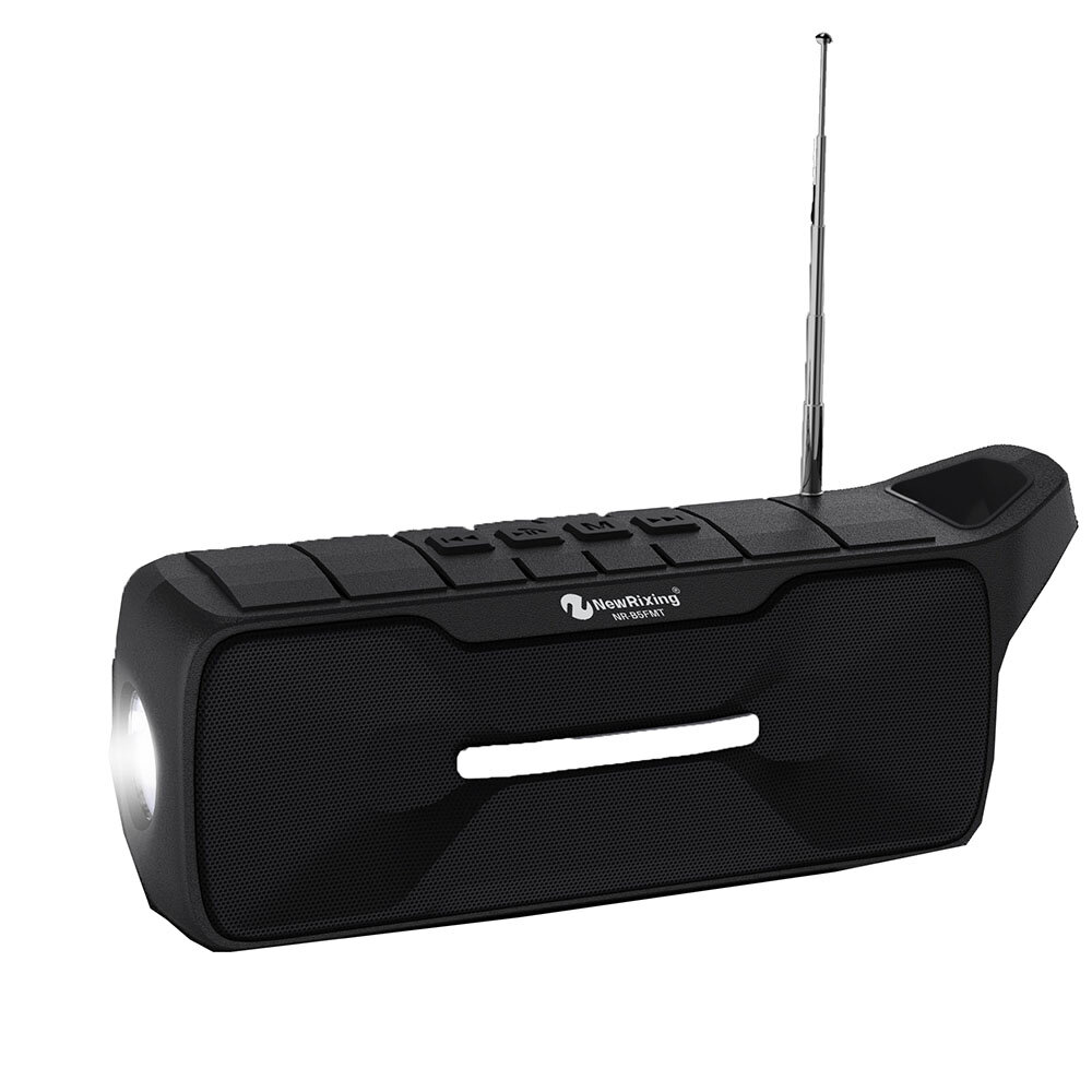 NewRixing NR-B5FMT Draadloze Bluetooth-luidspreker TWS Stereo Outdoor-luidspreker FM-radio Oplaadlui