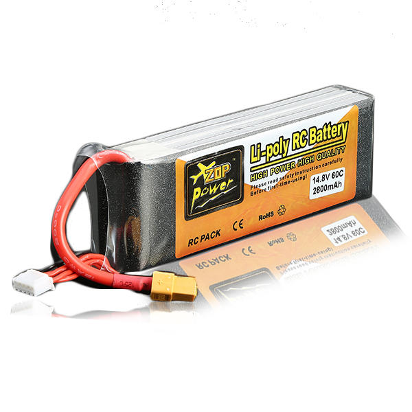 ZOP Power 14.8V 2800mAh 4S 60C Lipo Battery XT60 Plug