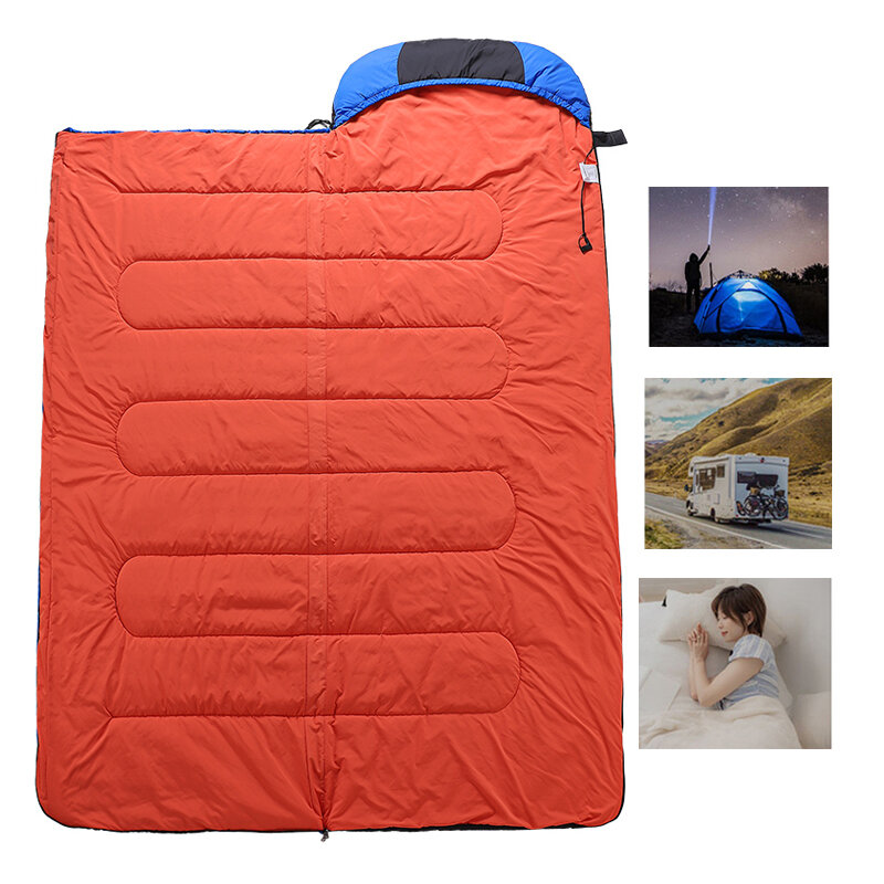 Saco de dormir calefactable 3 niveles a prueba de frío, cálido y portátil con calefacción eléctrica inteligente para acampar al aire libre