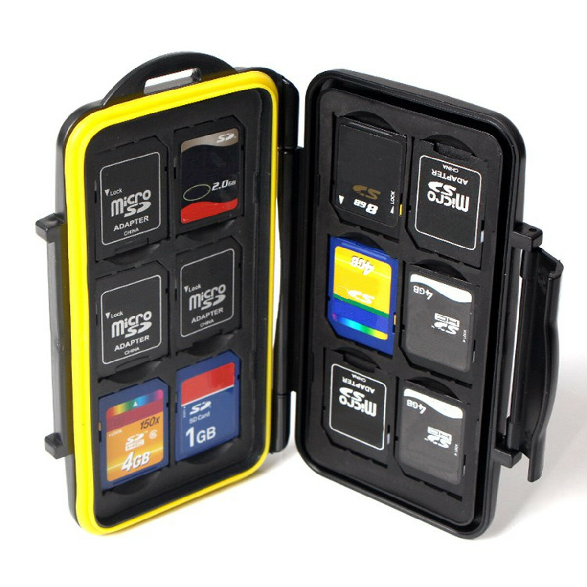 Waterdichte geheugenkaart Case Box Protector Harde Pouch Ondersteuning 12 SD 12 TF Micro SD-kaart