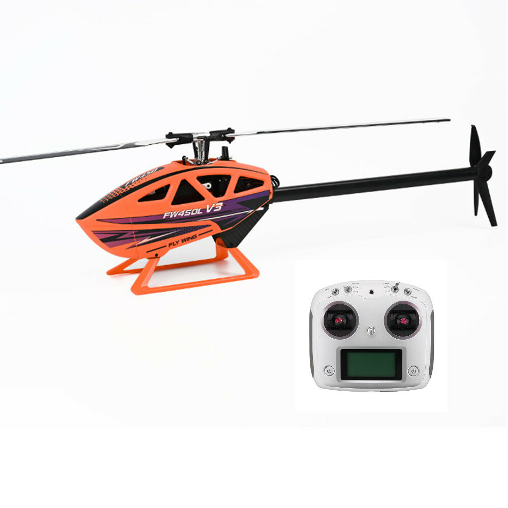best price,fly,wing,fw450l,v3,rc,helicopter,rtf,with,2,batteries,eu,coupon,price,discount