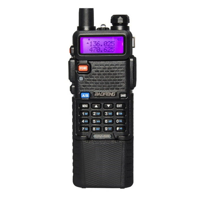 Upgrade BaoFeng UV-5R walkie Talkie VH / UHF Dual Band Two Way Radio Transceiver 3800mAh batterij