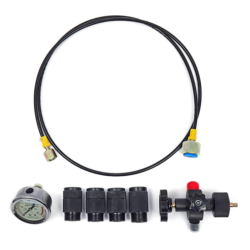 

Hydraulic Accumulator Nitrogen Charging Fill Gas Valve Pressure Test Tools Kit 400Bar