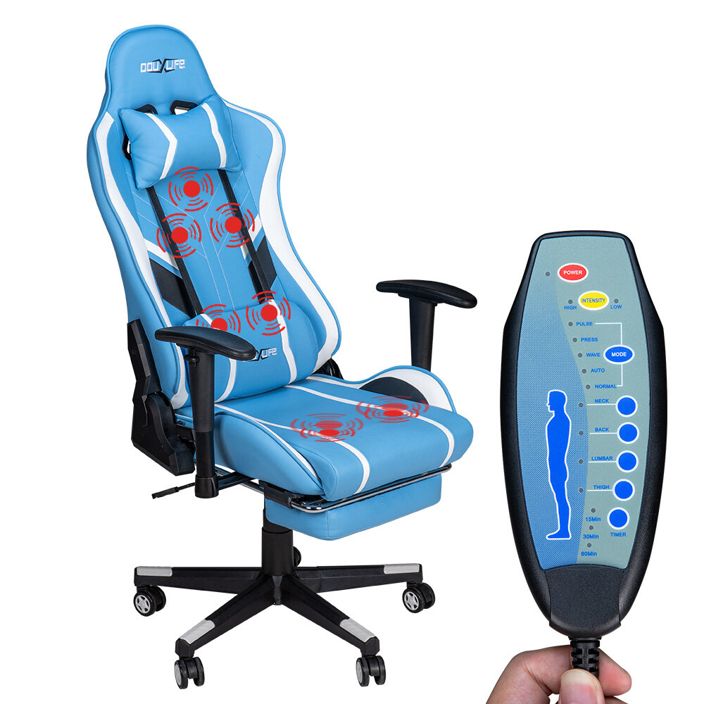 

Douxlife® GC-RC03 Игровое кресло Массаж Эргономичное новое индивидуальное PU Массаж Компьютерные офисные стулья с высоко