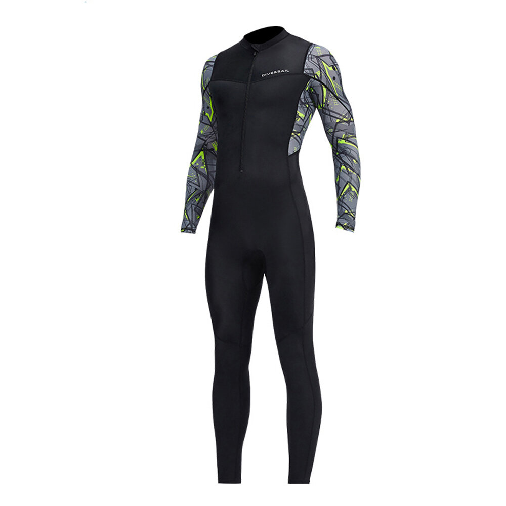 

DIVE&SAIL Men's Full Body Wetsuit UPF50+ UV Protection Soft Skin Friendly Breathable Quick Dry Surfing Suit Diving Suit