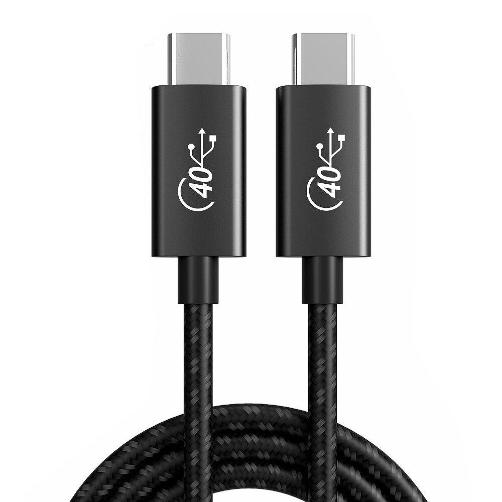 SANGUAN Thunderbolt 4 USB 4.0 Data Cable PD100W Type-C to Type-C Fast Charging Cable 40Gbps Support Dual-screen 4K Displ