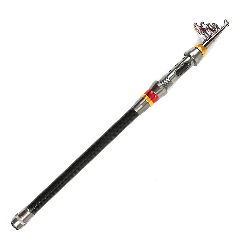 ZANLURE 1.8-3.6m Carbon Fiber Telescopic Fishing Rod Mini Portable Spinning Rod Sea Fishing Rod