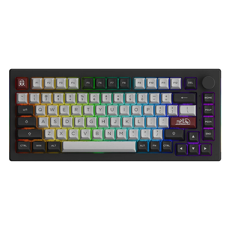 

Akko 5075B Plus V2 Mechanical Gaming Keyboard 82 Keys Tri-mode Hot Swappable 3/5 Pin RGB Wireless Programmable 75% Layou