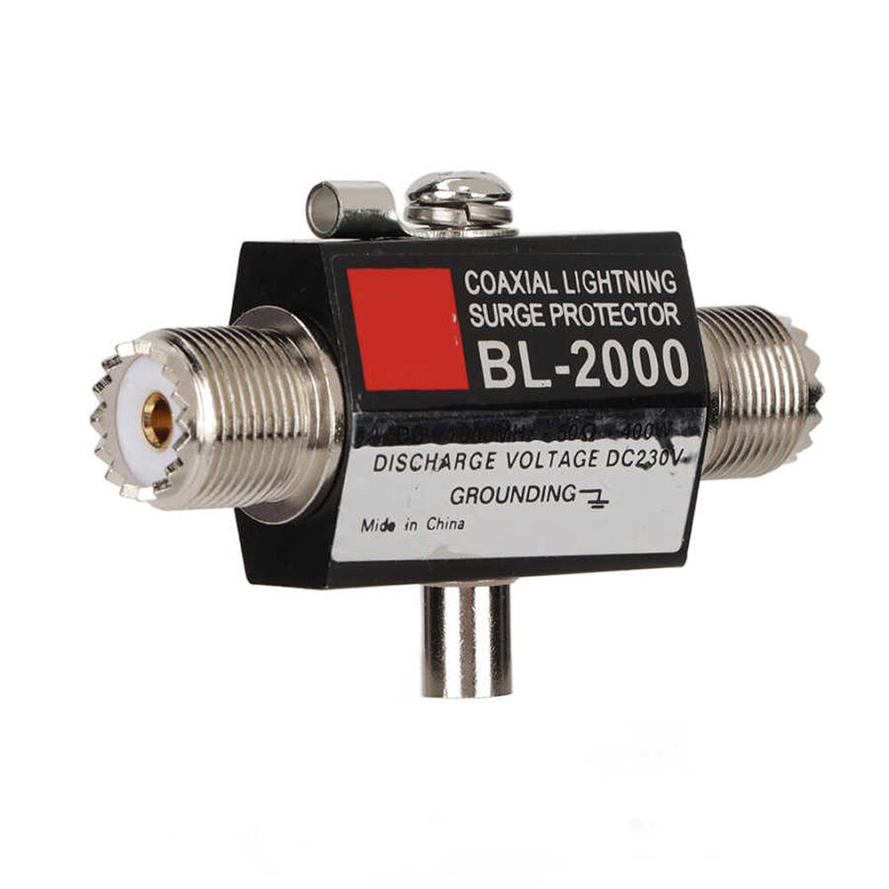 BL-2000 Coaxial Lighting Surge Protector PL259 Female to PL259 Female Coaxial Lighting Arrestor for Communication Equipm