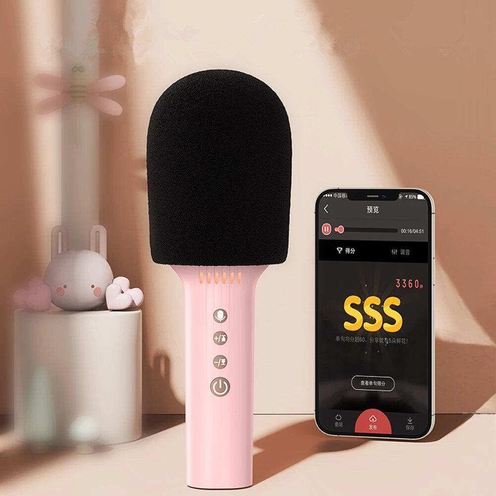 Joyroom Draadloze Karaoke Microfoon bluetooth 5.0 HIFI Geluidskwaliteit 8H Speeltijd Draagbare Handh