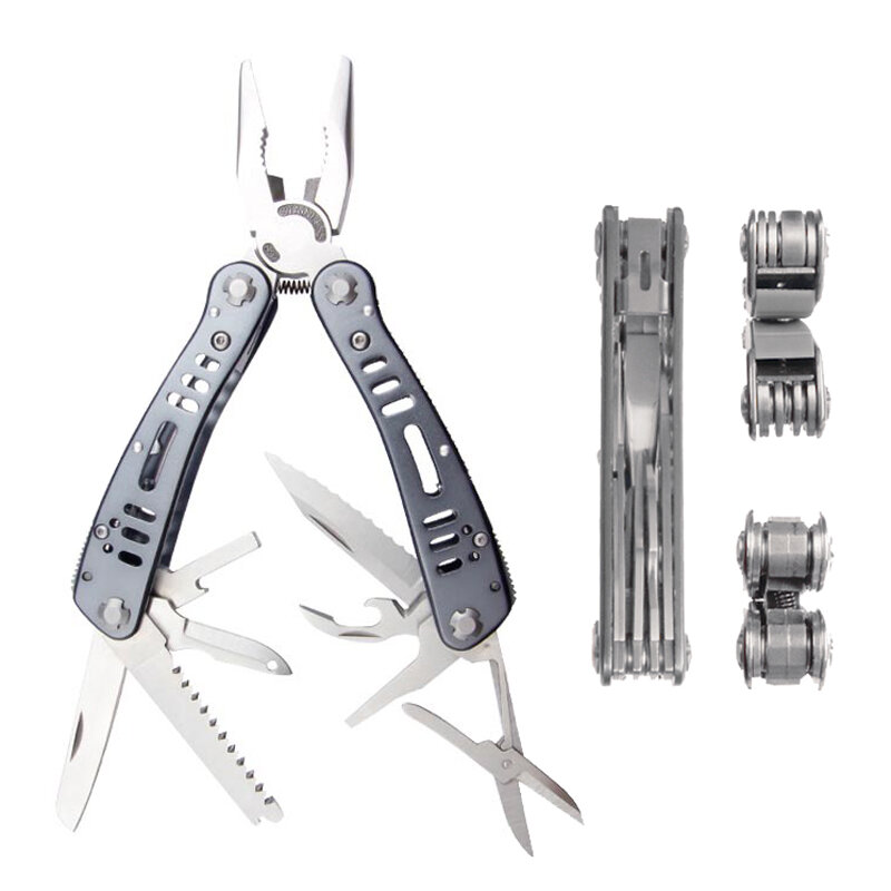 Set di strumenti GANZO G203 Multi Pliers Tools Knife 24 in 1, kit di cacciaviti, coltello pieghevole, attrezzatura per la sopravvivenza all'aperto portatile
