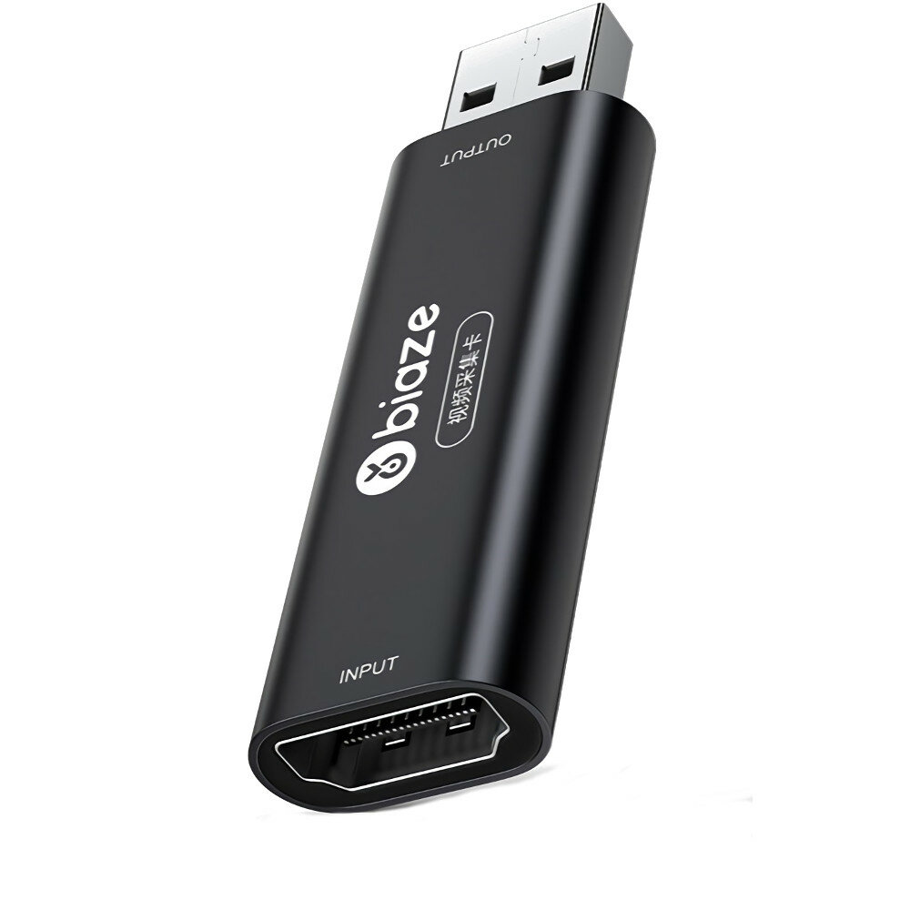 BIAZE R46 USB 2.0 HD Video Capture Card OBS Compliant Live Recording Box Adapter Card Capture HD Ima