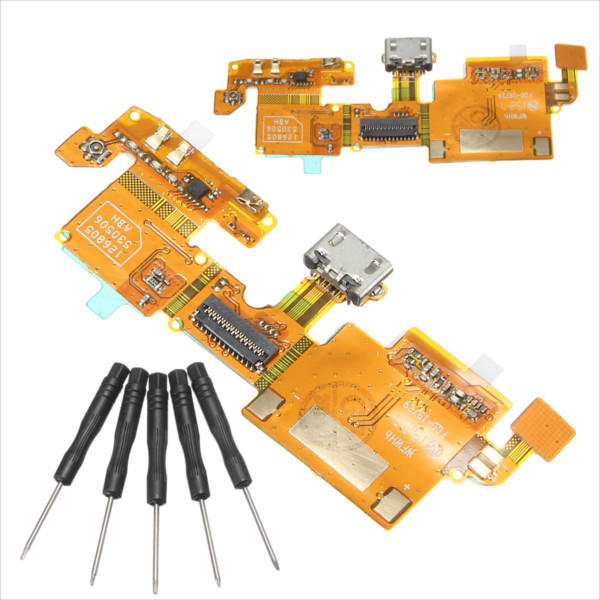 USB Charging Charger Port Connector Flex Cable Ribbon Replacement With Tool For ZTE Blade V6