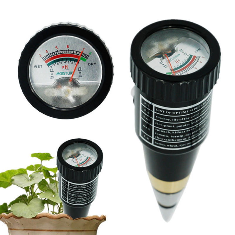 Handheld vochtigheidsmeter PH-tester voor tuinbodem Metaalsonde VT-05 10-80% hygrometer