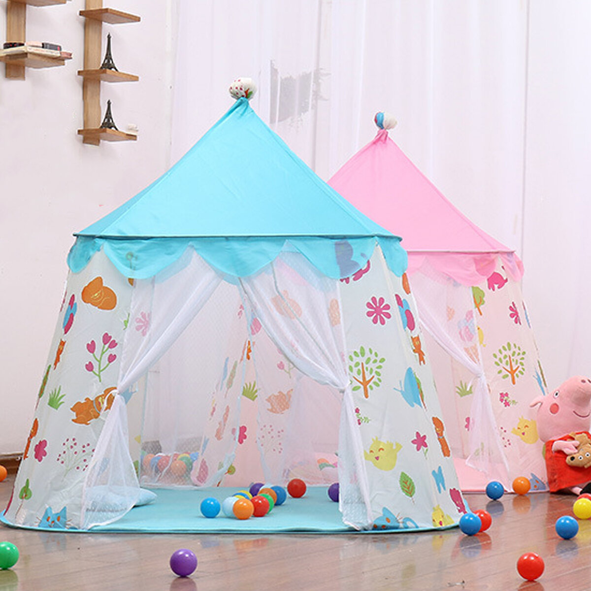 

Замок принцессы Большая игровая палатка Детский игровой домик Портативные детские палатки для девочек На открытом воздух