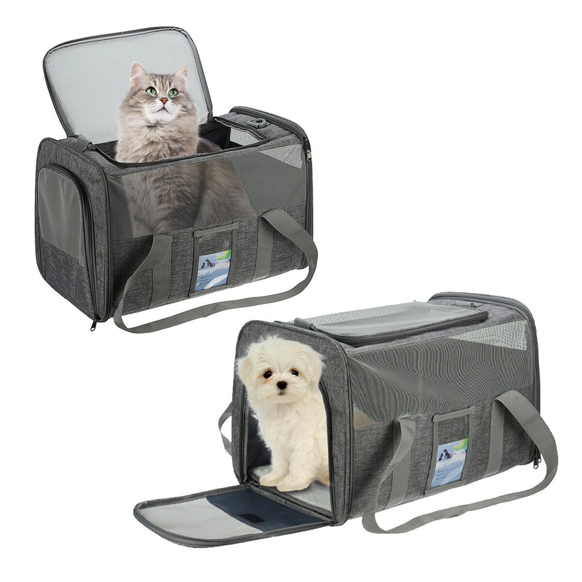 Pet Carrier Airline Approved, Soft-Sided Cat Carriers for Medium Cats Small Cats, Softy Dog Carriers for Small Dogs Medi