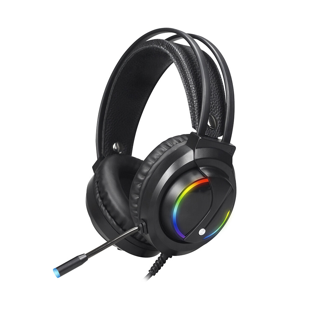 

KO-STAR K2 Gaming Headset 50mm Loudspeaker Colorful Breathing Light 360° Sensitive Microphone for PC
