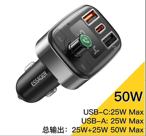best price,essager,bluetooth,fm,transmitter,50w,usb,pd,car,charger,discount