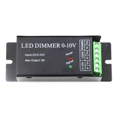 0 10V Common Anode 8A LED Dimmer Controller For Single Color Strip Light Lamp DC5 24V