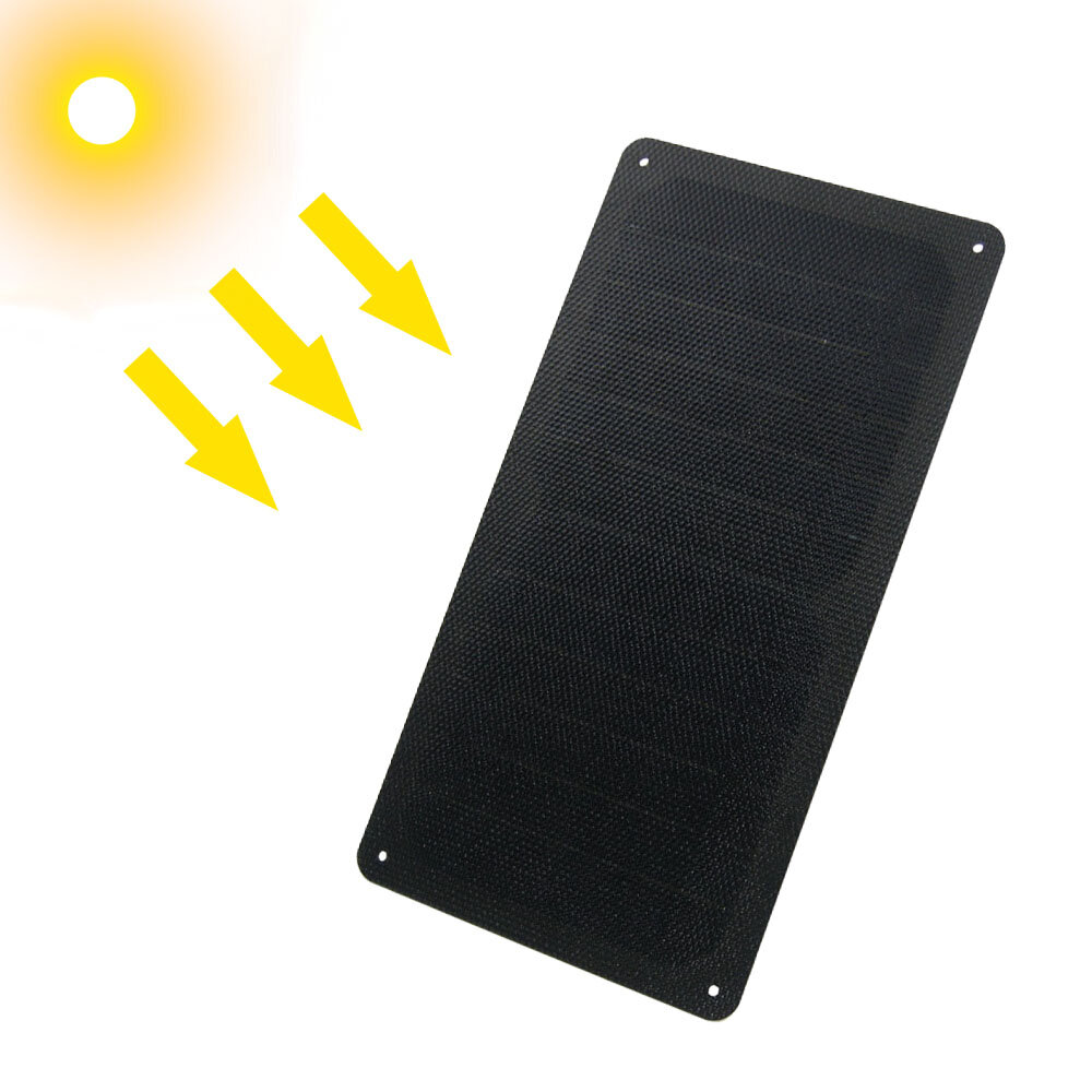 15W Solar Panel Flexible 5V USB Charging Port Phone Battery Charger Power Generator Camping Travel