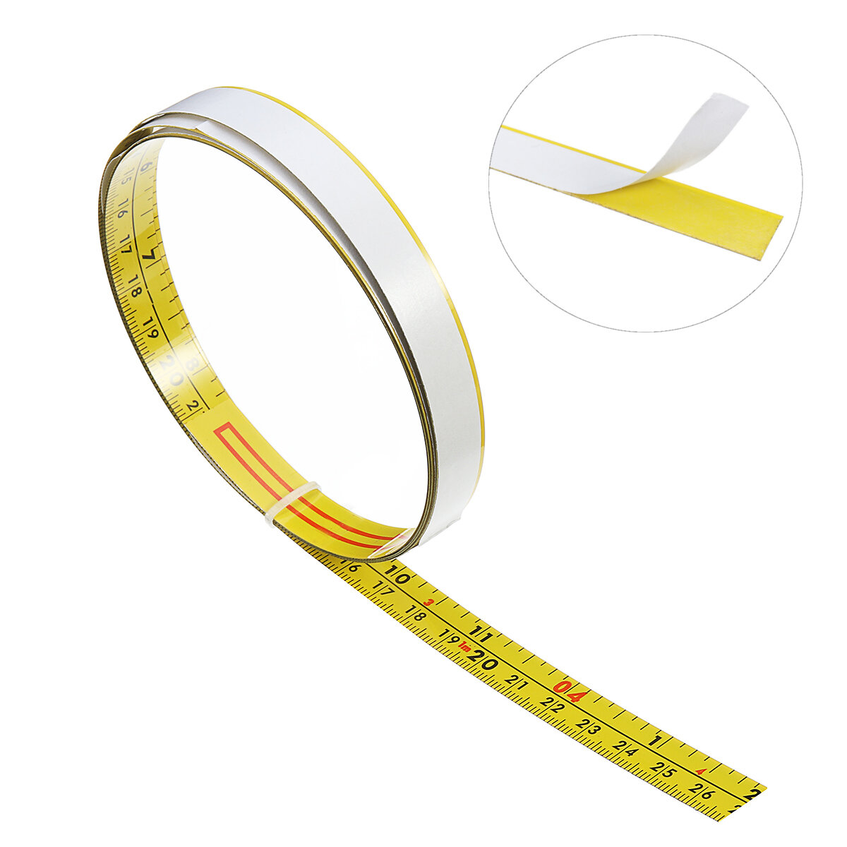 Self Adhesive Inch and Metric Ruler Miter Track Tape Measure Steel Miter Saw Scale For T-track Router Table Band Saw Woo