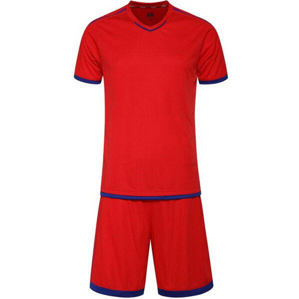 Plus Size Kurzarm-Herren-Fußballanzug Schnelltrocknende, atmungsaktive, reflektierende Fußball-Oberteile + Hosen