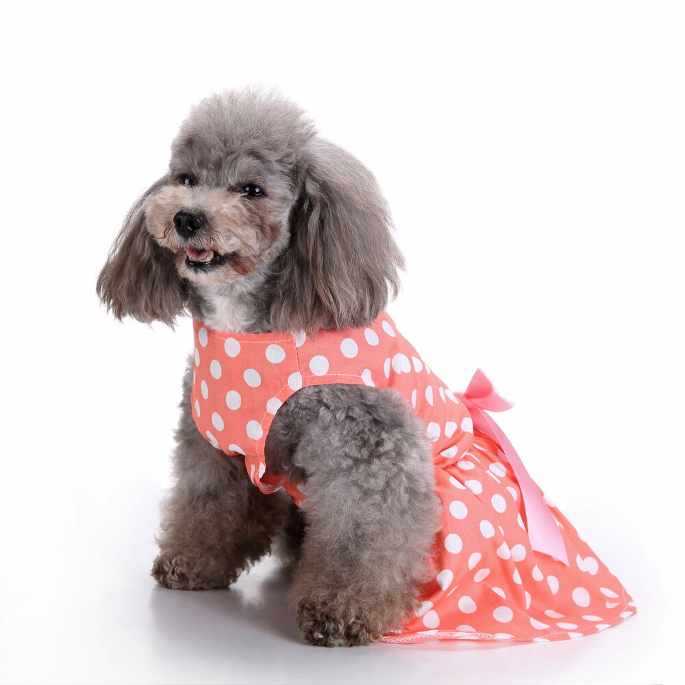 Vintage polka dot huisdier kleding voor hond jurk kat vest shirts