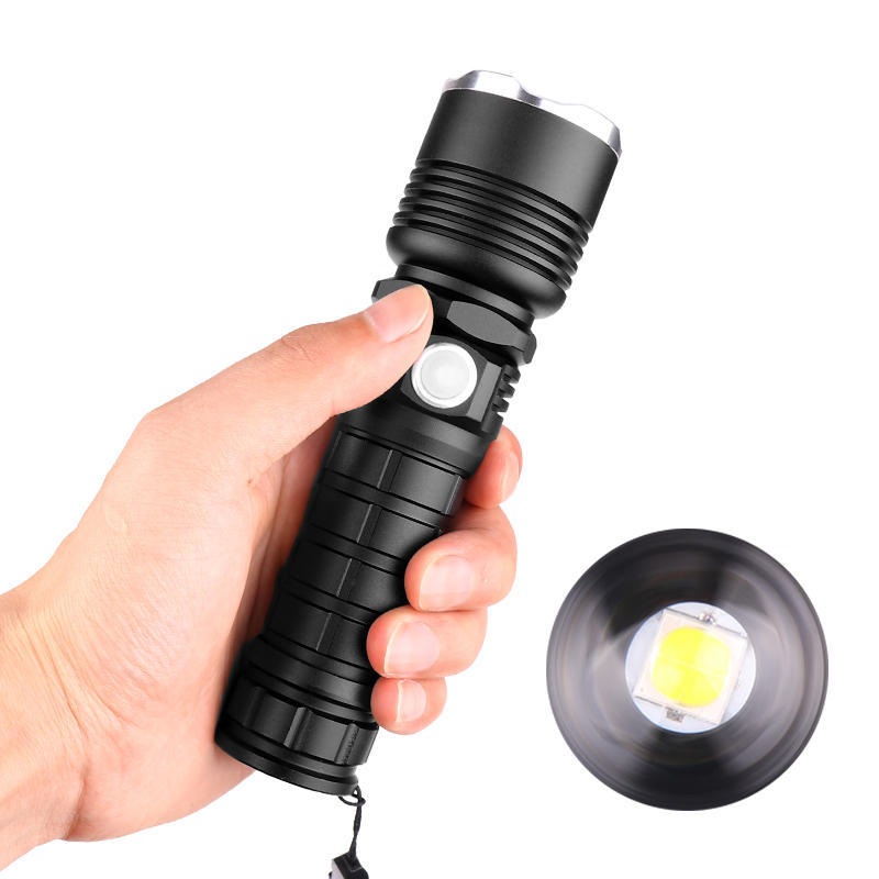 

XANES® P515-1 XHP 50 Flashlight 5 Modes Waterproof USB Chargeable Zoomable Work Lamp Camping Hunting Torch Light