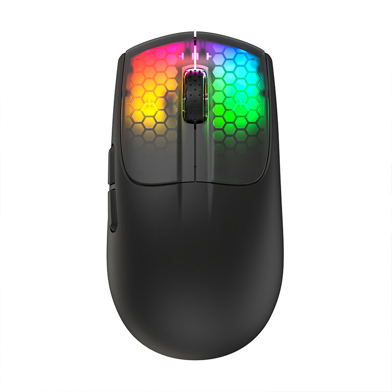 

Attack Shark X5RGB Tri-mode Wireless Gamer Mouse RGB 800-4000DPI Type-C Wired 2.4G+BT5.0 6 Button 300mAh Gaming Mice for