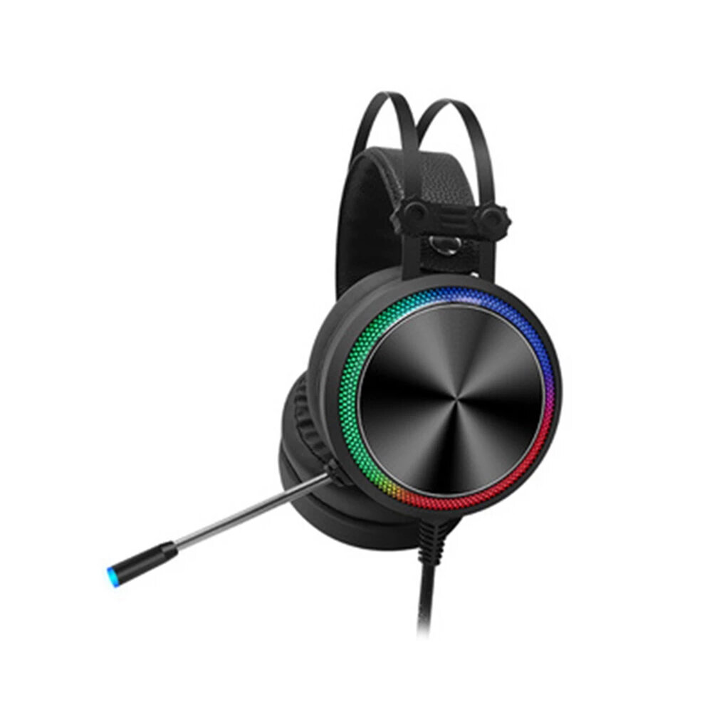 

Tuner K5 Game Headphone USB Wired 7.1 Channel 360º Surounding Sound 50mm Driver Bass Colorful Gradient Cool Lighting Eff