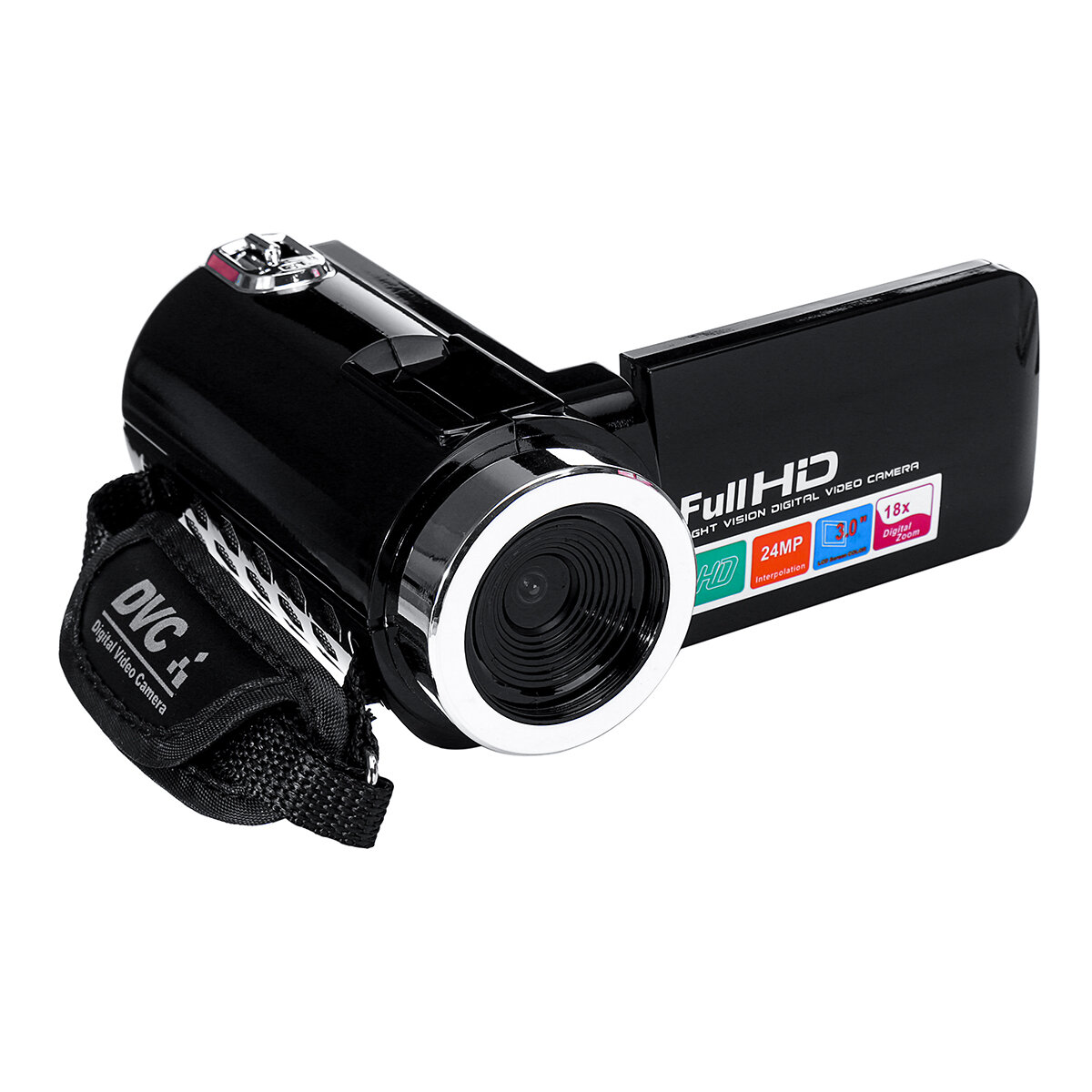 Full 1080P HD 24MP 18X ZOOM 3'' LCD Digital Video Camera Camcorder DV with Mic
