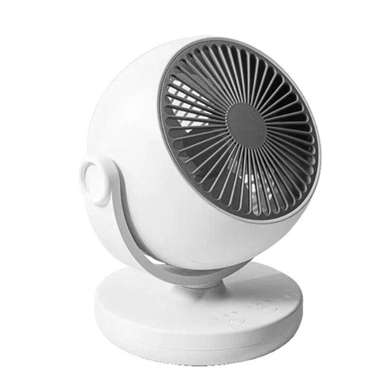 

MIJIA Desktop Fan Portable Electronic Fan Household Small Mute Air Circulator 3 Gear Adjustable USB Timing Fan Shaking H