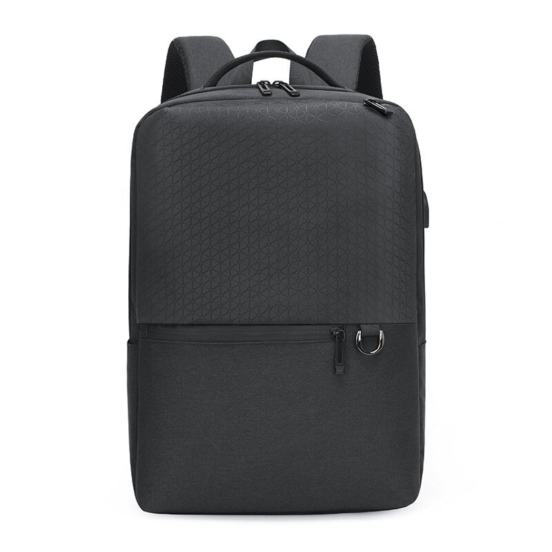 Business Laptop Bag Simple Shoulder Bag Waterrproof USB Charging Backpack For Laptops Books Tablets 