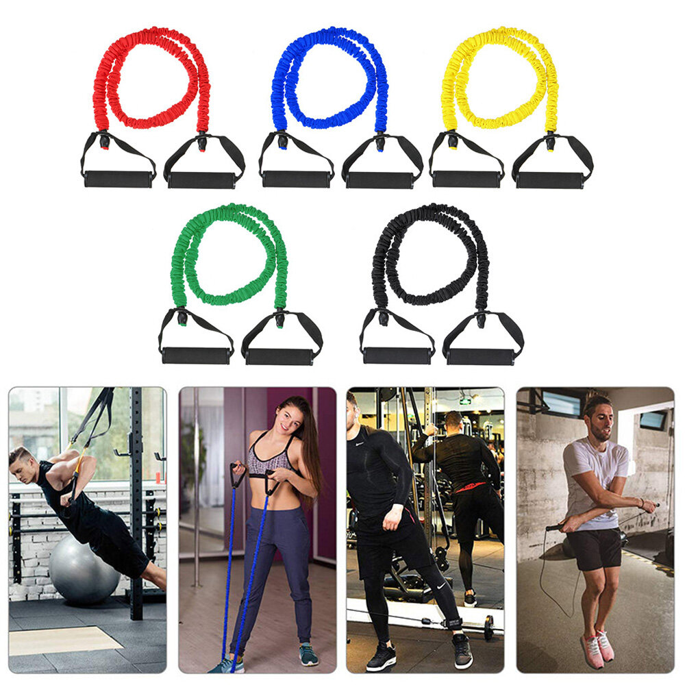 1 Pc 15/20/25/30/35lb Resistance Bands Exercise Training Yoga Fitness Workout Stretch Gym Home