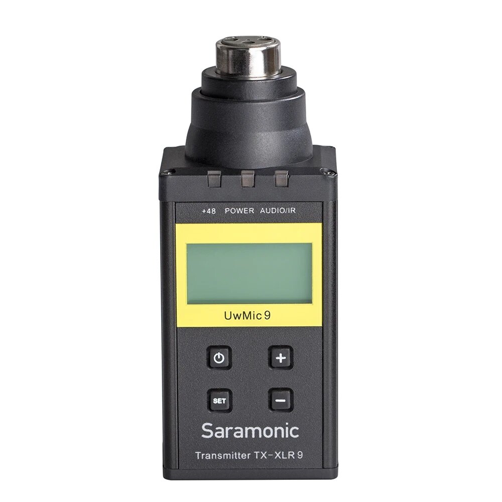 

Saramonic TX-XLR9 UHF Plug-on XLR Microphone Transmitter With +48V Phantom Power For Uwmic9 RX9 Receiver