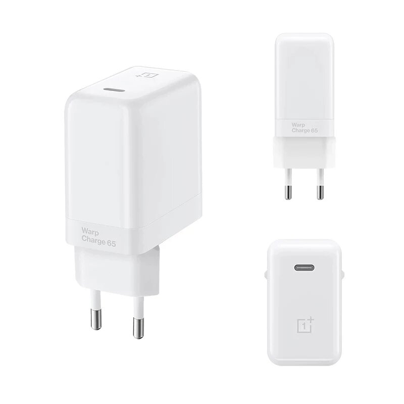 OnePlus Warp Charge 65W USB-C Charger PD3.0 QC3.0 PPS SCP VOOC Dash Warp Fast Charging Wall Charger Adapter EU Plug With 65W 6.5A Max USB-C to…