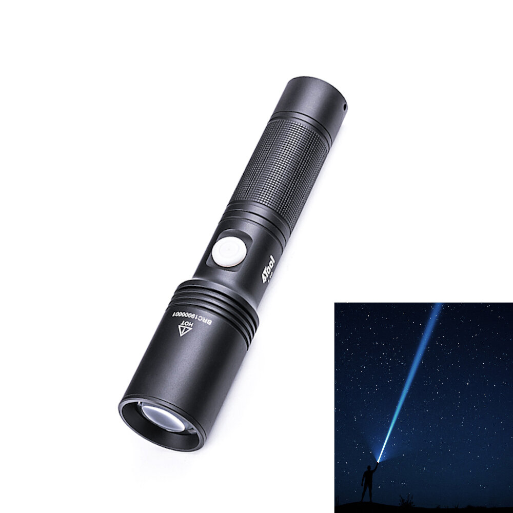 Nextool 4Tool L10 1200m Long-shot White LEP Flashlight 400LM Strong Spotlight with 18650 Battery Type-C Rechargeable Pow