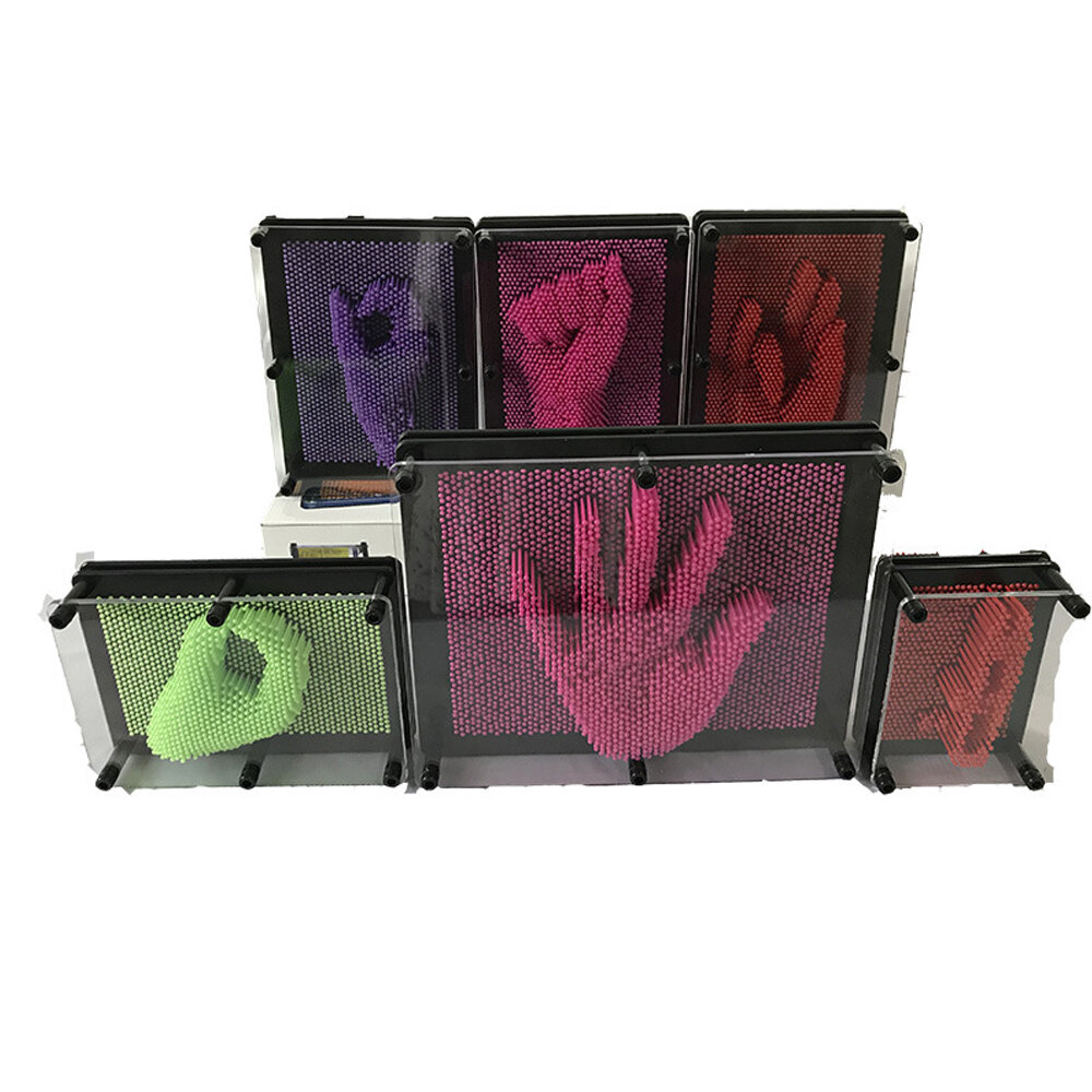 Multi-color Square Plastic Handprint 3D Clone Hand Model Variety Needle Painting Three-dimensional E