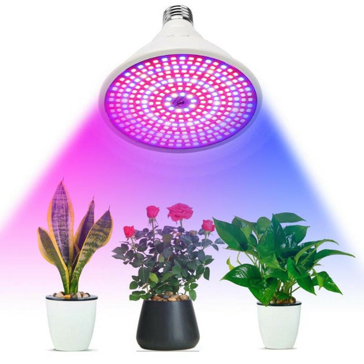 

E27 290LED Растение Grow Light Full Spectrum Glowth Лампа Набор для цветов Семена Внутренняя оранжерея AC85-265V
