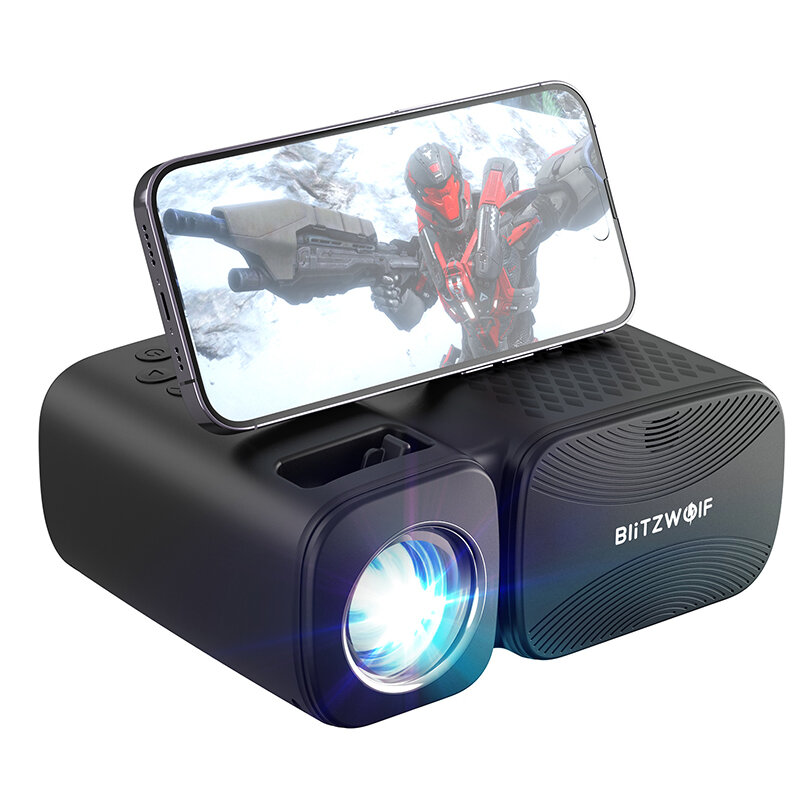 

BlitzWolf® BW-V3 Mini LED Projector 5G-WIFI Screen Mirroring Wireless 1080P Supported Bluetooth 5.0 250 ANSI Lumens Port