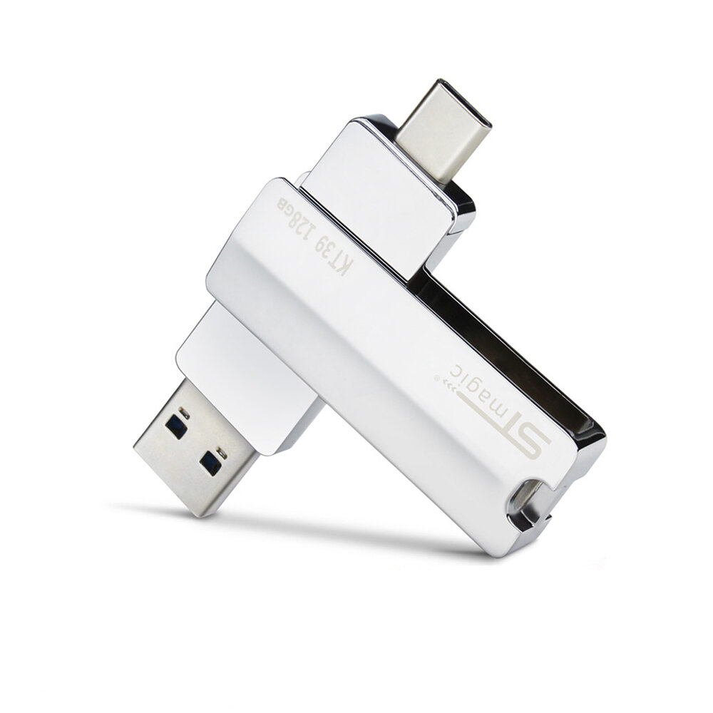 STmagic K39 2 in 1 USB 3.0 & Type-C USB Flash Drive OTG Pendrive Metaal 64GB 128GB 256GB 512GB Geheu