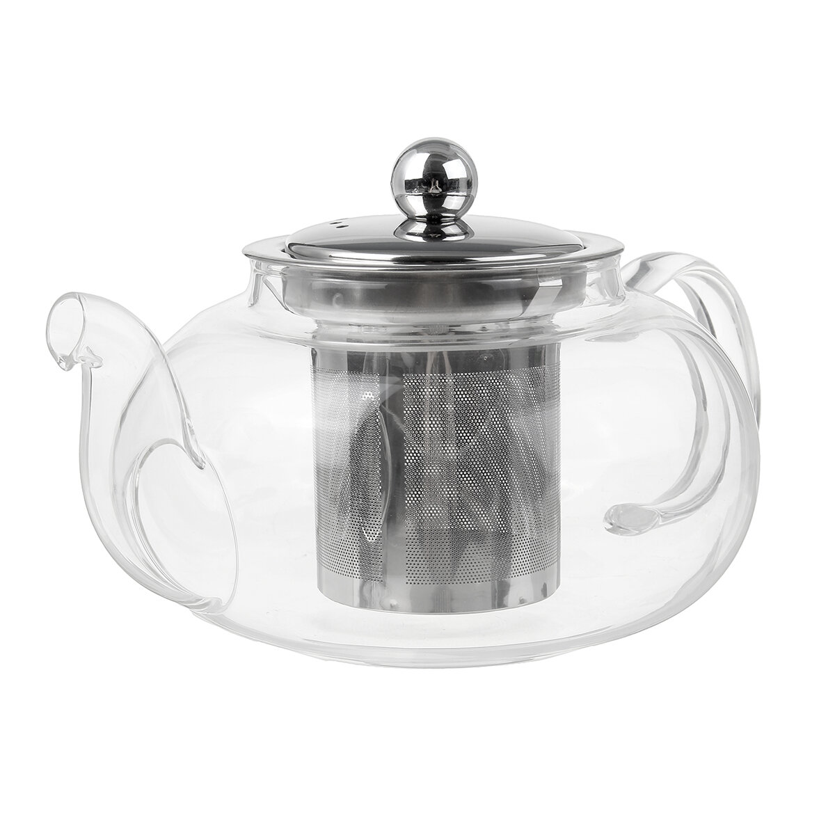 Glass Teapot 600-1000ML Coffee Tea Pot With Stainless Steel Glass...